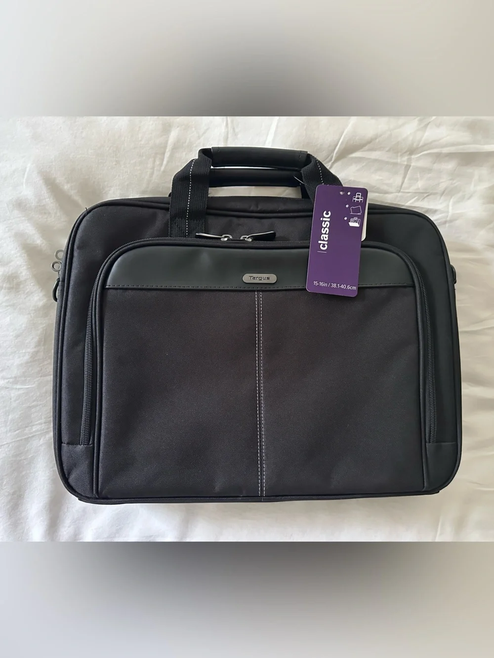 Targus Classic Black Men's Briefcase Laptop Bag